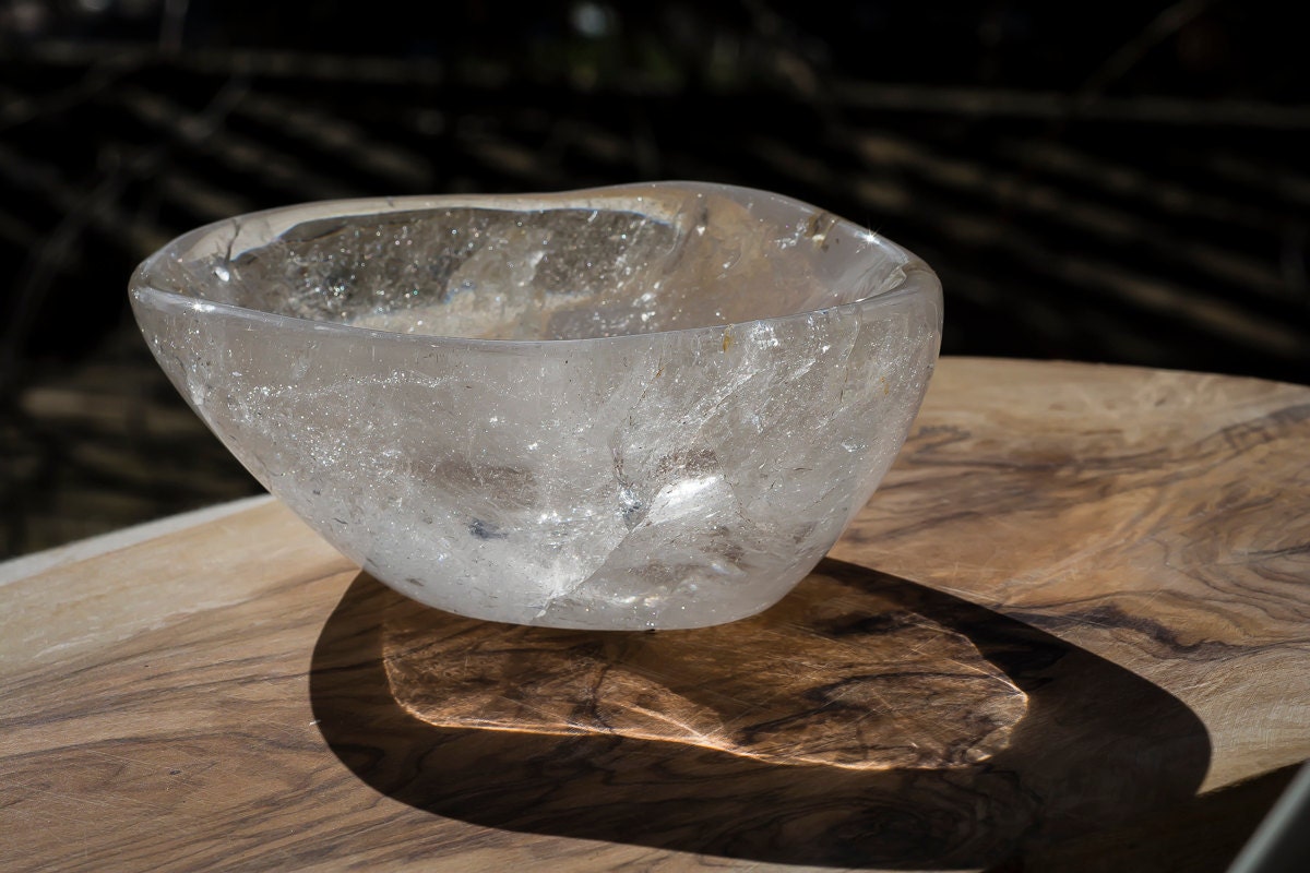 Clear Quartz Healing Bowl 2 by sonyam on Etsy