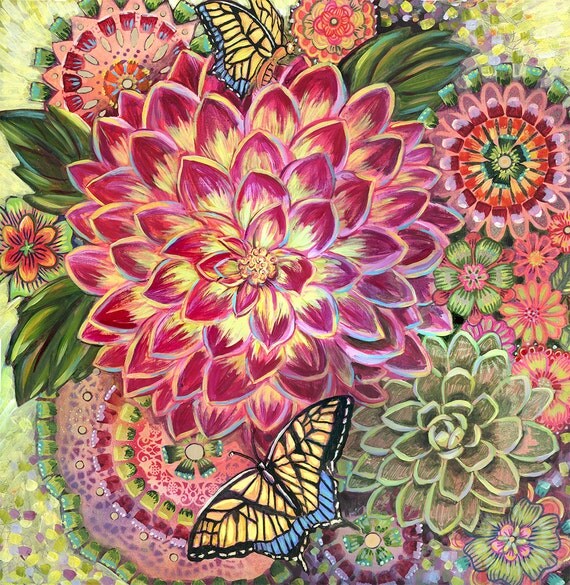 8x8 inch Archival Print on Panel Abundance