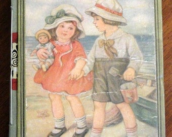Handbound Concertina Journal or Album From Vintage Book Bunny Brown and Sister Sue