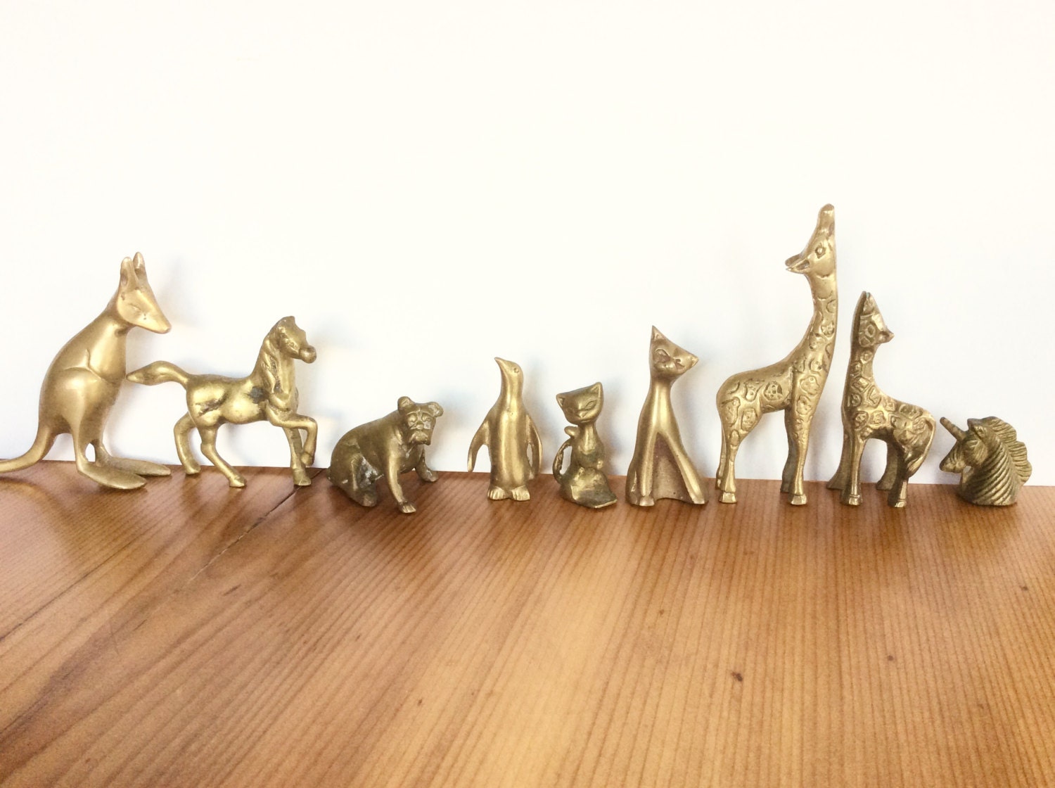 Brass Animals Instant Collection. Little Vintage Brass Horse