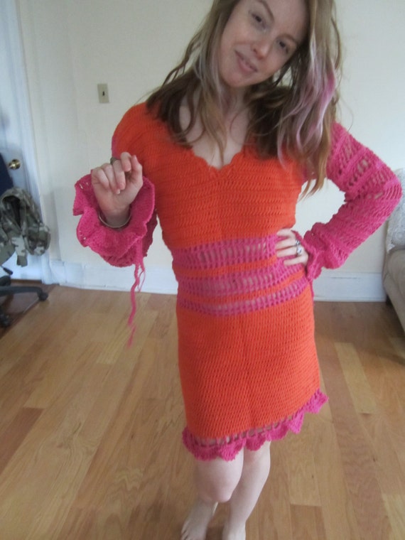 FELICITY SHAGWELL DRESS Adult Halloween Costume crochet