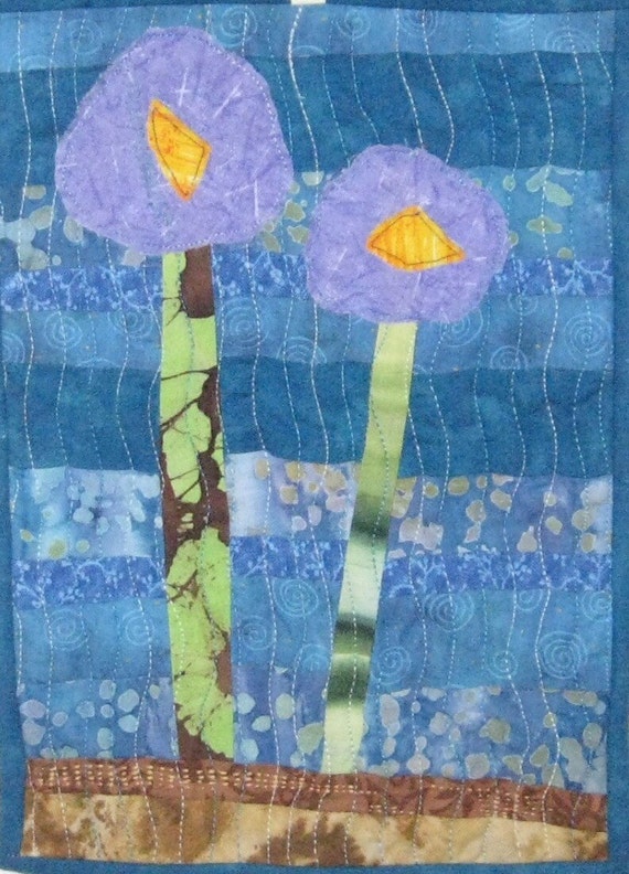 Small Art Quilt Art Quilts Fiber Art Textile Art Wall Art