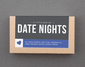 Romantic First Paper Anniversary Gift. Like Love Coupons, Date Night Box. For Husband, Wife, Boyfriend, Girlfriend. 