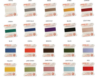 Griffin Silk Thread Cord - All Sizes - All Colors