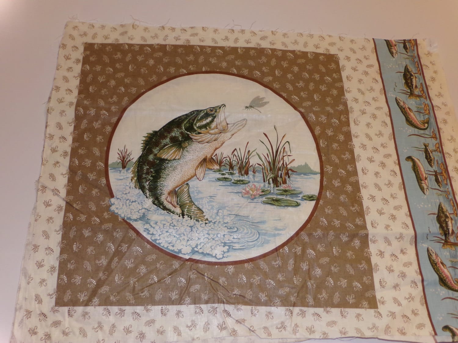 V.I.P. Cranston GONE FISHING Fabric Panels
