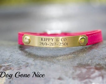 Tiny Leather Collar // Small Dog Collar // Small Collar // Tiny Dog Collar // Chihuahua Collar // Yorkie Collar // Ferret Collar