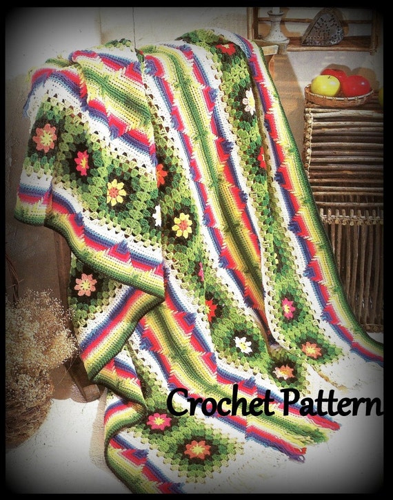 g crochet hook uk and Granny Download Digital Square Afghan Pattern Crochet