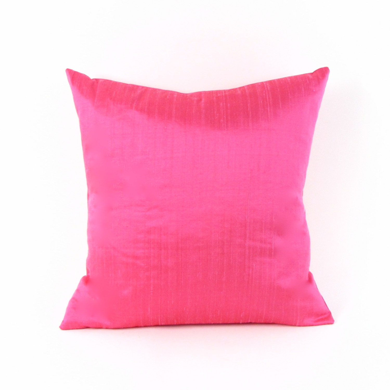 Hot Pink Silk Pillow Cover Pink Silk Pillow Cover