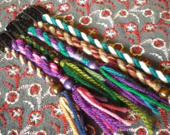 Yarn Stripe Wrap Any Color & Length Hair Extension Atebas by mraur