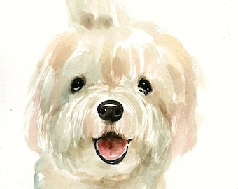 CUSTOM PET PORTRAIT Original watercolor painting 8X10inch