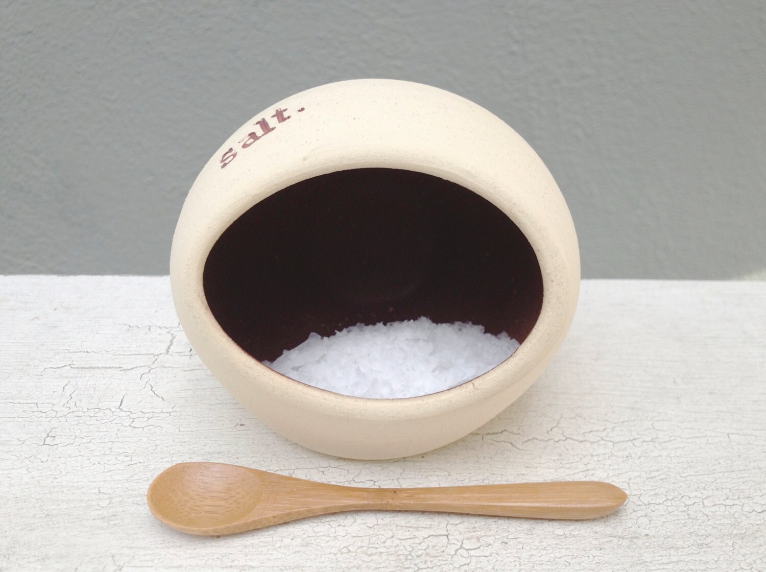 Ceramic Salt Pig Salt Jar Salt Container Handmade by jclayPottery