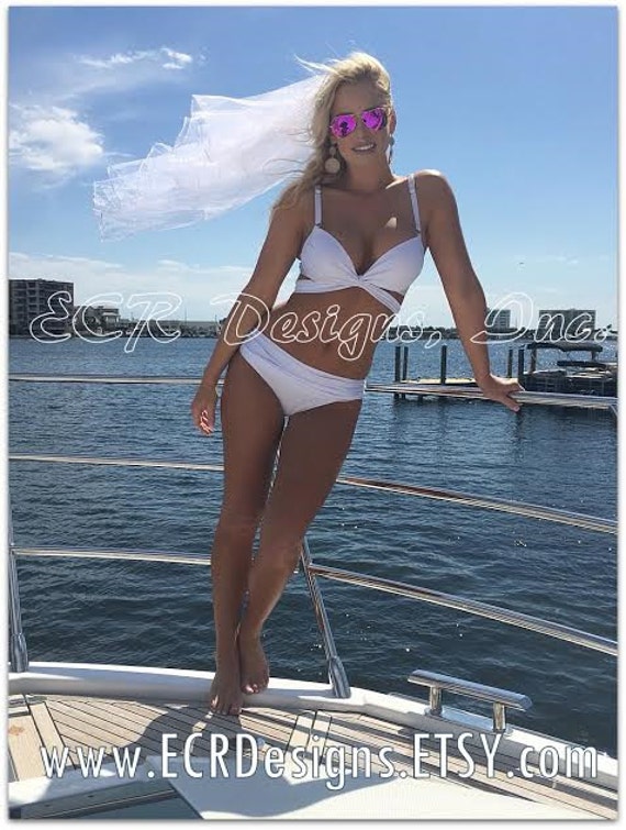 Wifey Just Married Bikini Engaged Rhinestones Bathing