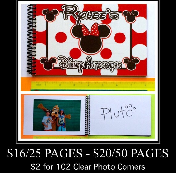 Disney Autograph Book Disney Photo Book Disney Photo