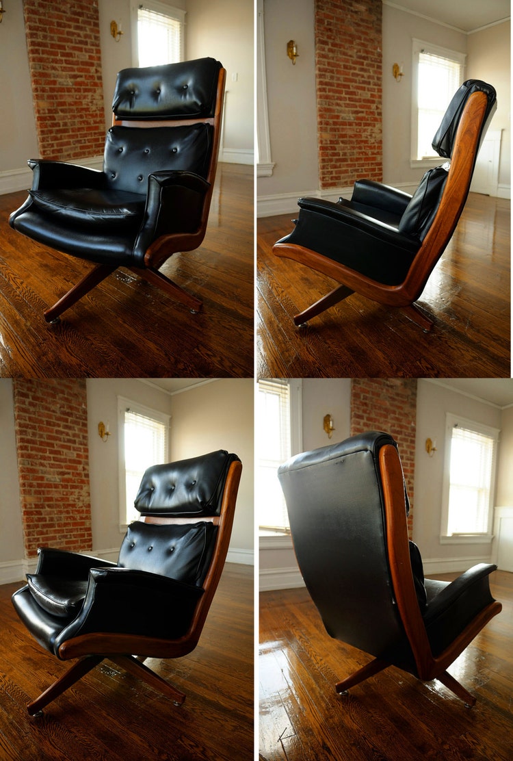 1968 EXECUTIVE CHAIR OFFICE Eames Milo Baughman by TheHeartTheHome