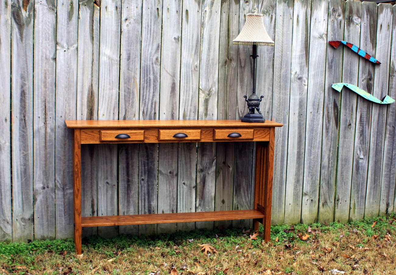 Mission Sofa Table. Mission Style Console Table. Arts and