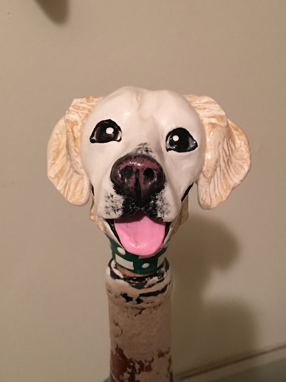 Customize Your Dog Wine Stopper IV by WolfsFolkArt on Etsy