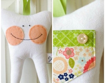 Tooth Fairy Pillow for a Girl (Woodland)-READY TO SHIP