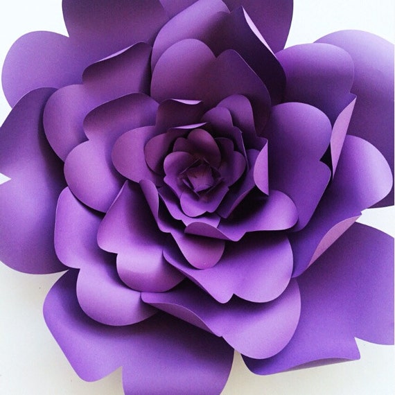 Paper flower template DIY paper flower pattern paper flower