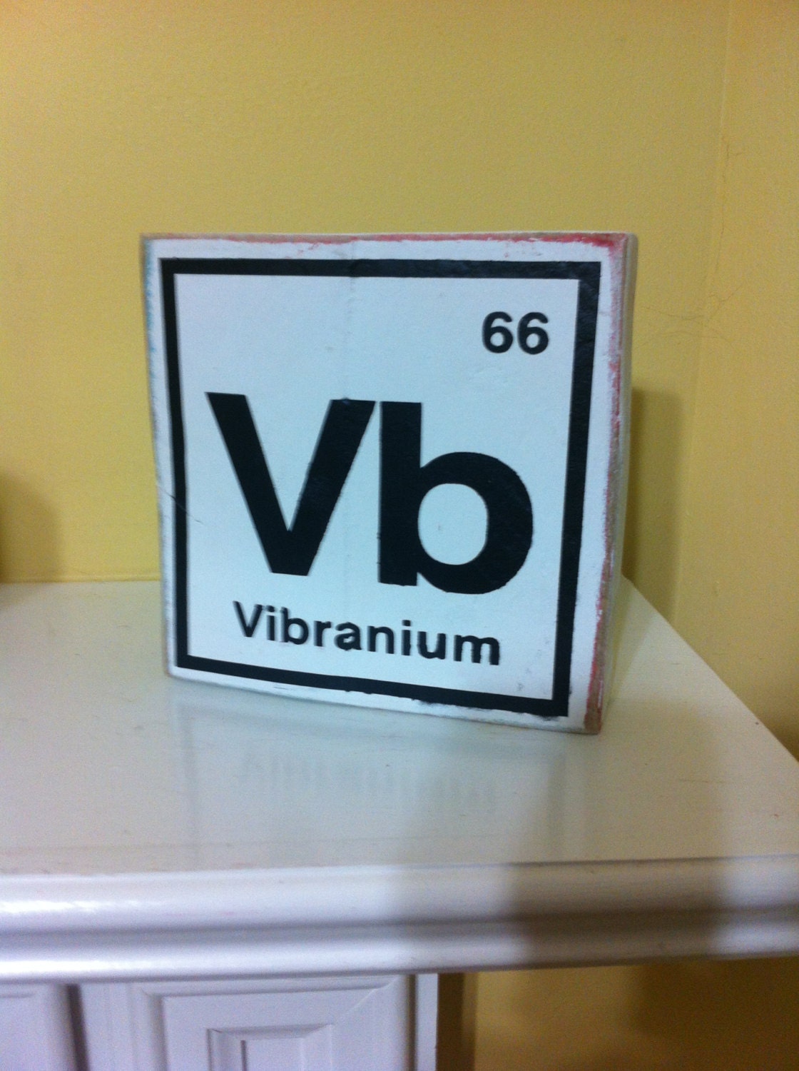 Vibranium Element Plaque/ Sign Marvel Comics By Acmepropcompany