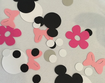 Minnie Mouse Party Decorations - Minnie Mouse Confetti - Minnie Party Confetti - Minnie Mouse Party - Minnie Party Decor - Minnie Confetti