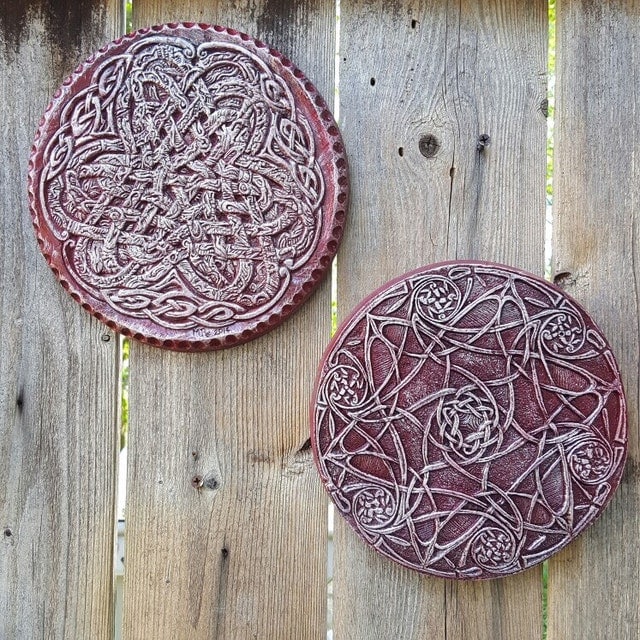 Cast Stone Art Garden Art Wall Plaque Stone by InnovativeStoneArt