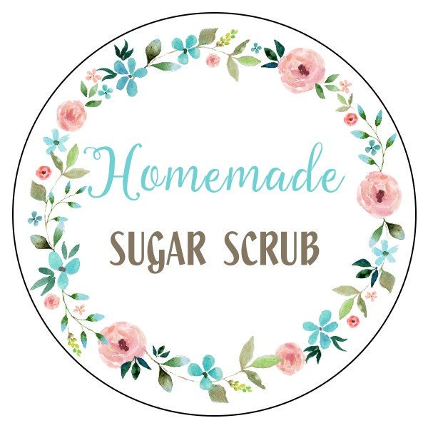homemade sugar scrub labels