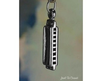 Sterling Silver Harmonica Charm Harmonicas Music Instrument Solid .925