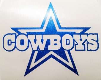 Dallas Cowboys Vinyl Sticker Decal - For Yeti, Ozark, Glass, Phone, Windows, Laptops Gloss or Glitter