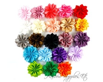 Dainty Star Flowers 1-1/2 inch - Fabric Flowers, Silk Flowers, Hair Flowers, Wedding Flowers, Flowers for Hair, Flowers for Headbands