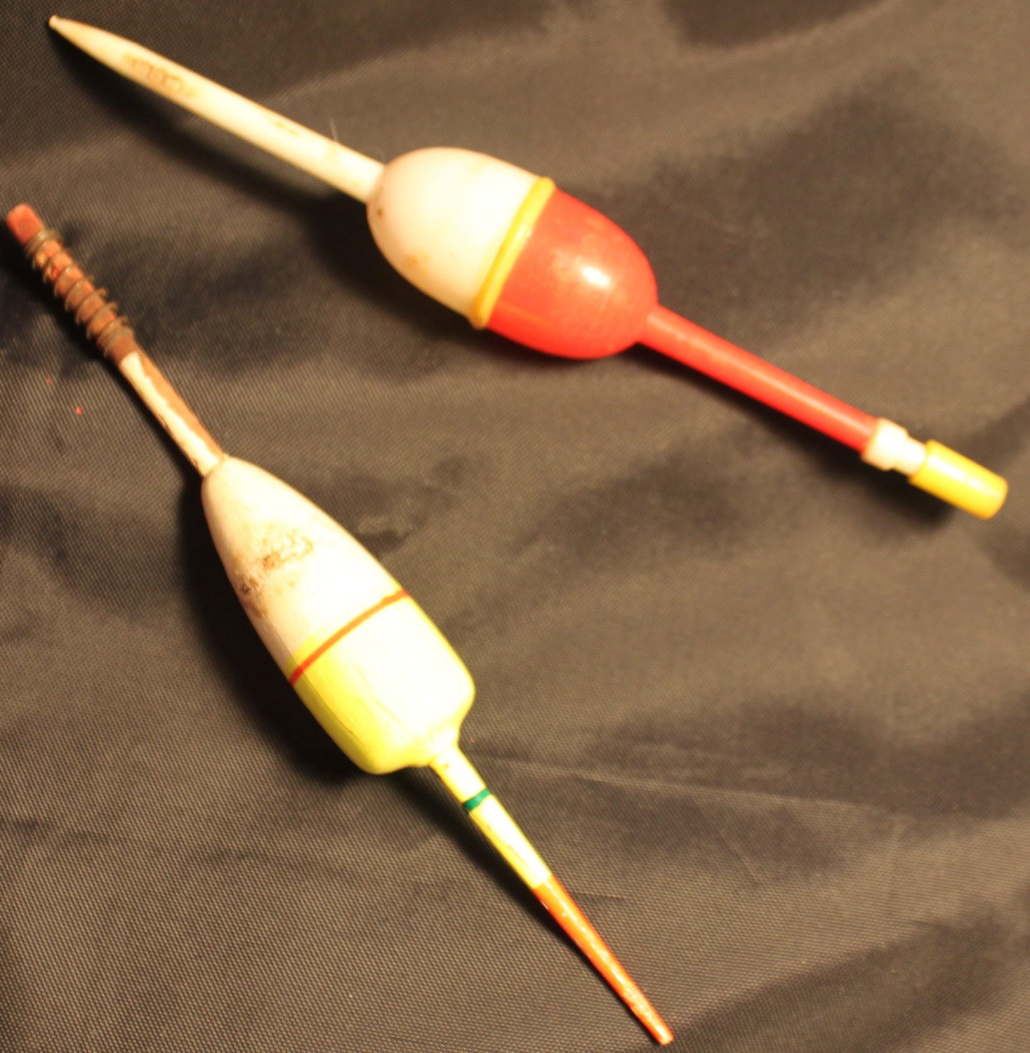 Vintage Fishing Bobbers Wooden and Plastic