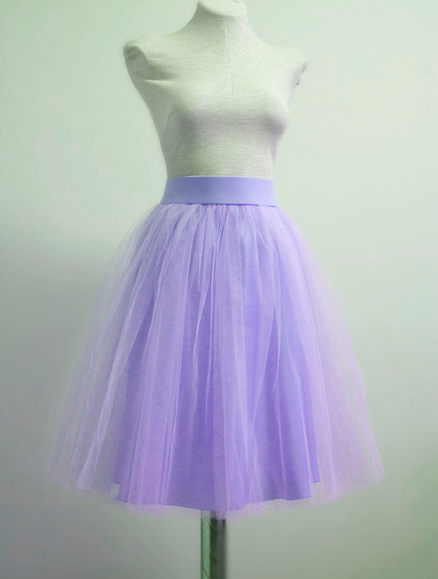 Lavender Tulle Skirt. Tulle skirt. Women tulle by lolablooming