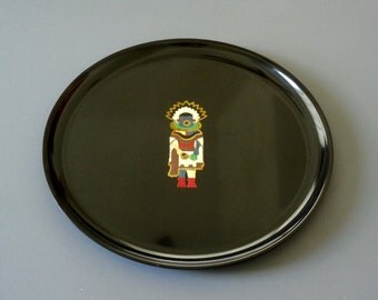 Vintage Couroc of Monterey California 10-1/2" Kachina Plate/Tray