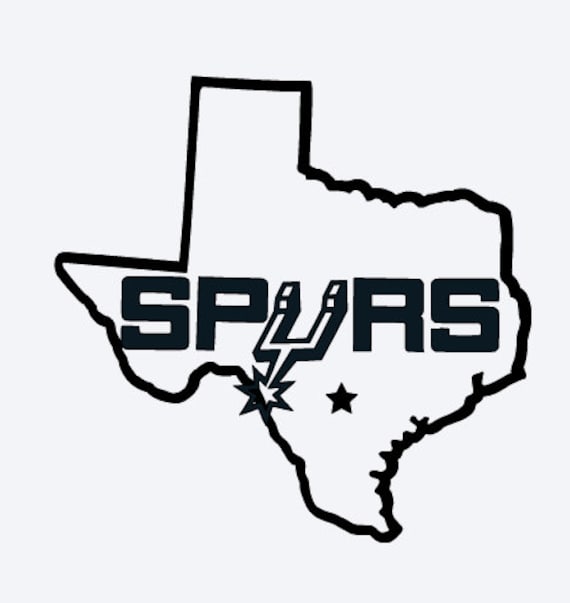 San Antonio Spurs Texas Yeti vinyl Decal