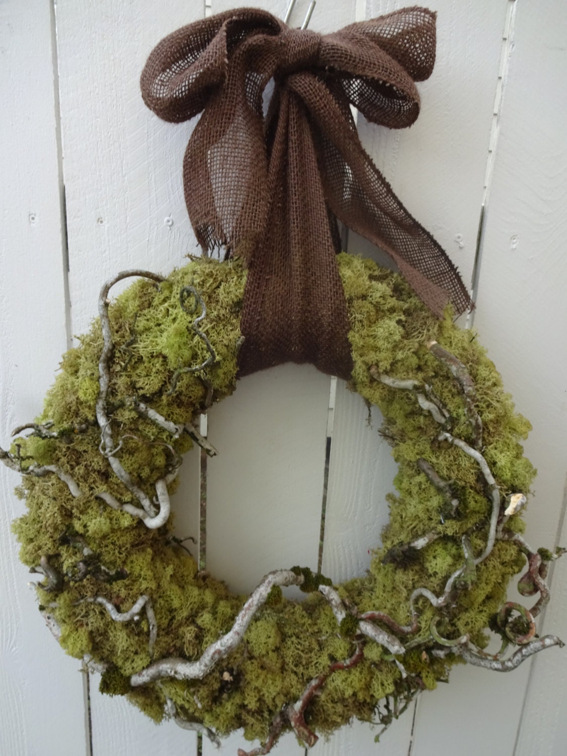 Moss Wreath Woodland Wreath Woodland Wedding Natural