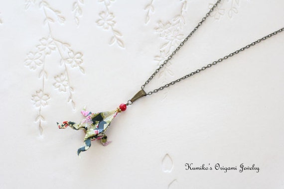 origami frog jewelry