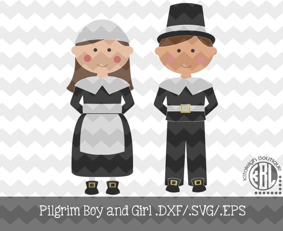 Items similar to Pilgrim- Boy and Girl Designs .DXF/.SVG/.EPS Files for ...