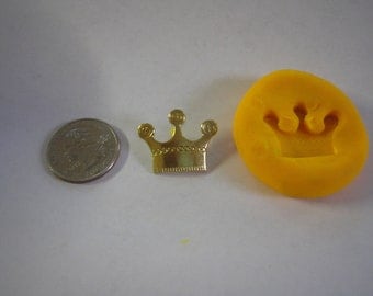 Pretty KINGS CROWN flexible Mold for Soap, Candy, Food, Wax , Resin, Plaster polymer clay mold