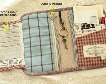 PDF SEWING PATTERN Story book like passport holder | Passport holder | Travel wallet | travel purse | Travel organizer pattern
