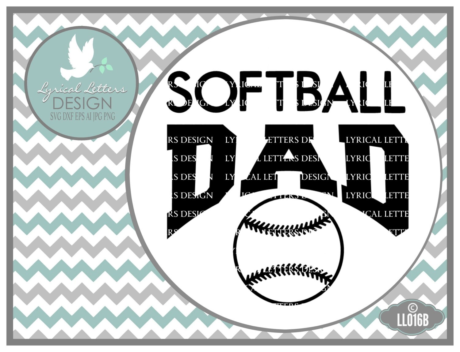 Download Softball Dad Sports SVG LL016 B Svg Graphic Design Cut