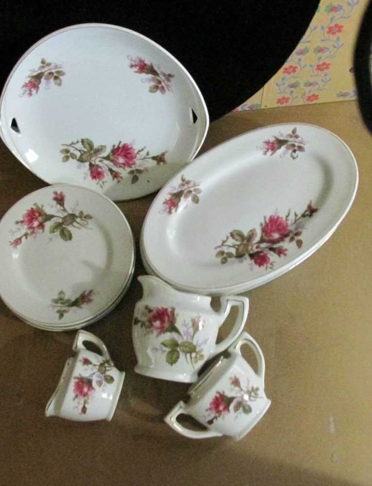 Vintage Miniature Dinnerware Porcelain Serving Set Made in