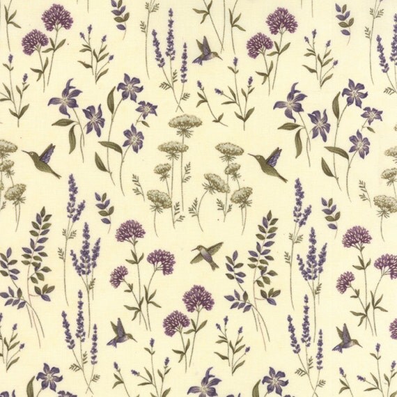 THE POTTING SHED-moda fabric by the yard 6623-11 purple