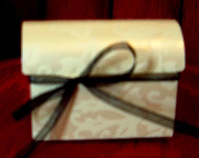 Ivory Embossed Favor Box - Various Shapes