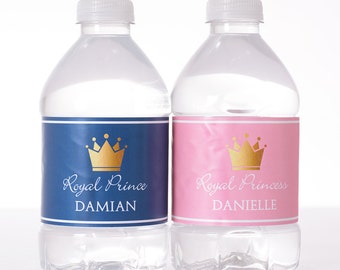 Baby Shower Decoration - 25 Baby Shower Water Bottle Labels, Birthday, etc - Waterproof and self stick