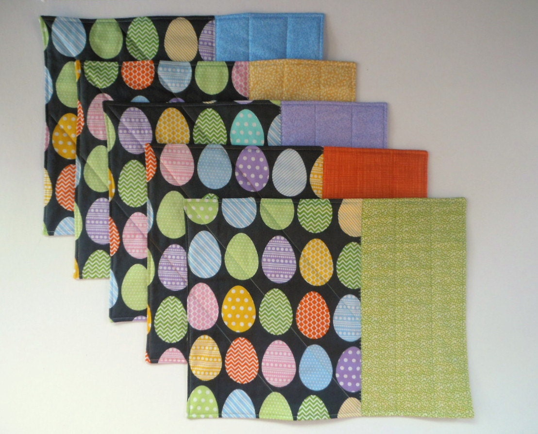 Easter Egg Placemats Easter Table Decor Set of 4 Easter