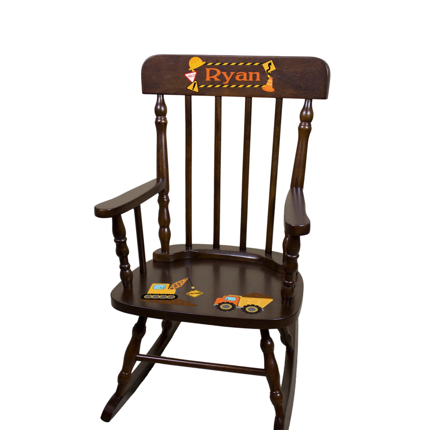 Construction Rocking Chair Boys Personalized Childs Rocker