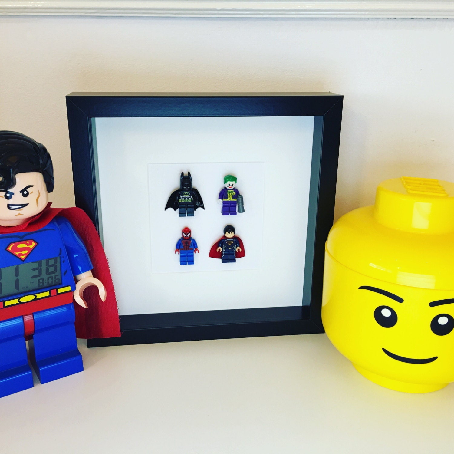 lego figures picture frame