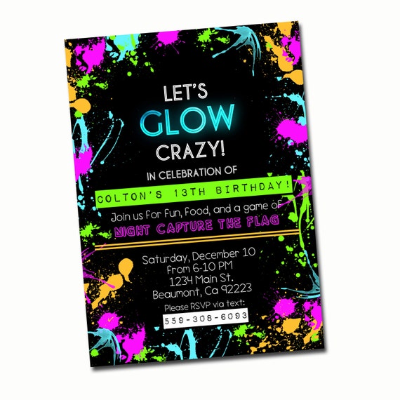 Black Light Invitations 10