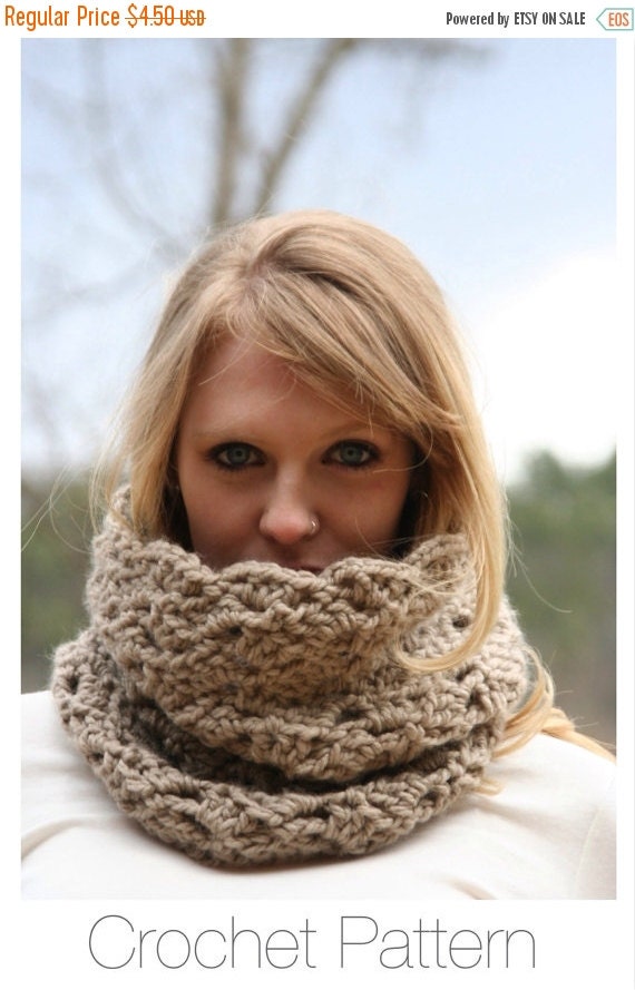 crochet easy pattern neck warmer crochetgallery PATTERN Spring Pattern The SALE by Scarf CROCHET