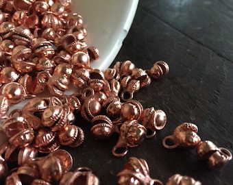 NEW LOWER PRICE - Bangalore Authentic Copper Clapperless Indian Jingle Bells (100) - Bellydancer Chic