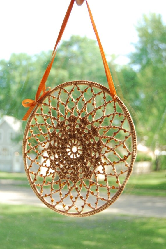 Suncatchers Crochet Beaded Suncatcher Crochet by mladycollection